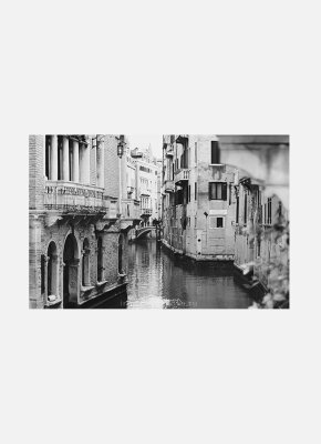 Постер Венеция Каналы черно-белый