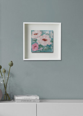 Картина миниатюра Pink roses 15х15