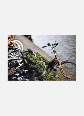 Постер Амстердам Велосипед у канала